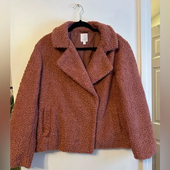 LC Lauren Conrad Teddy Jacket - Mauve - Picture 2 of 5